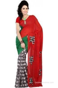 Bunny Sarees Floral Print Daily Wear Georgette Sari